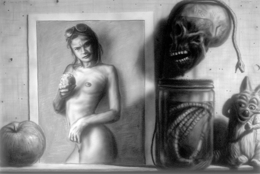 Still-life with snake